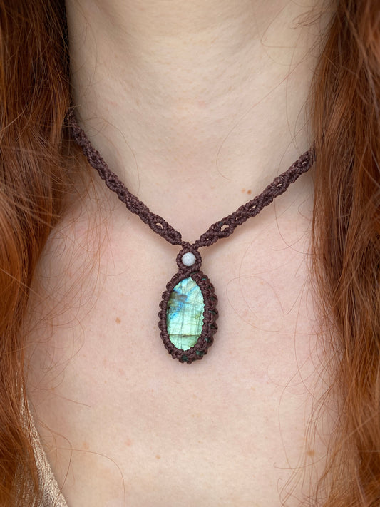 Labradorit Halskette