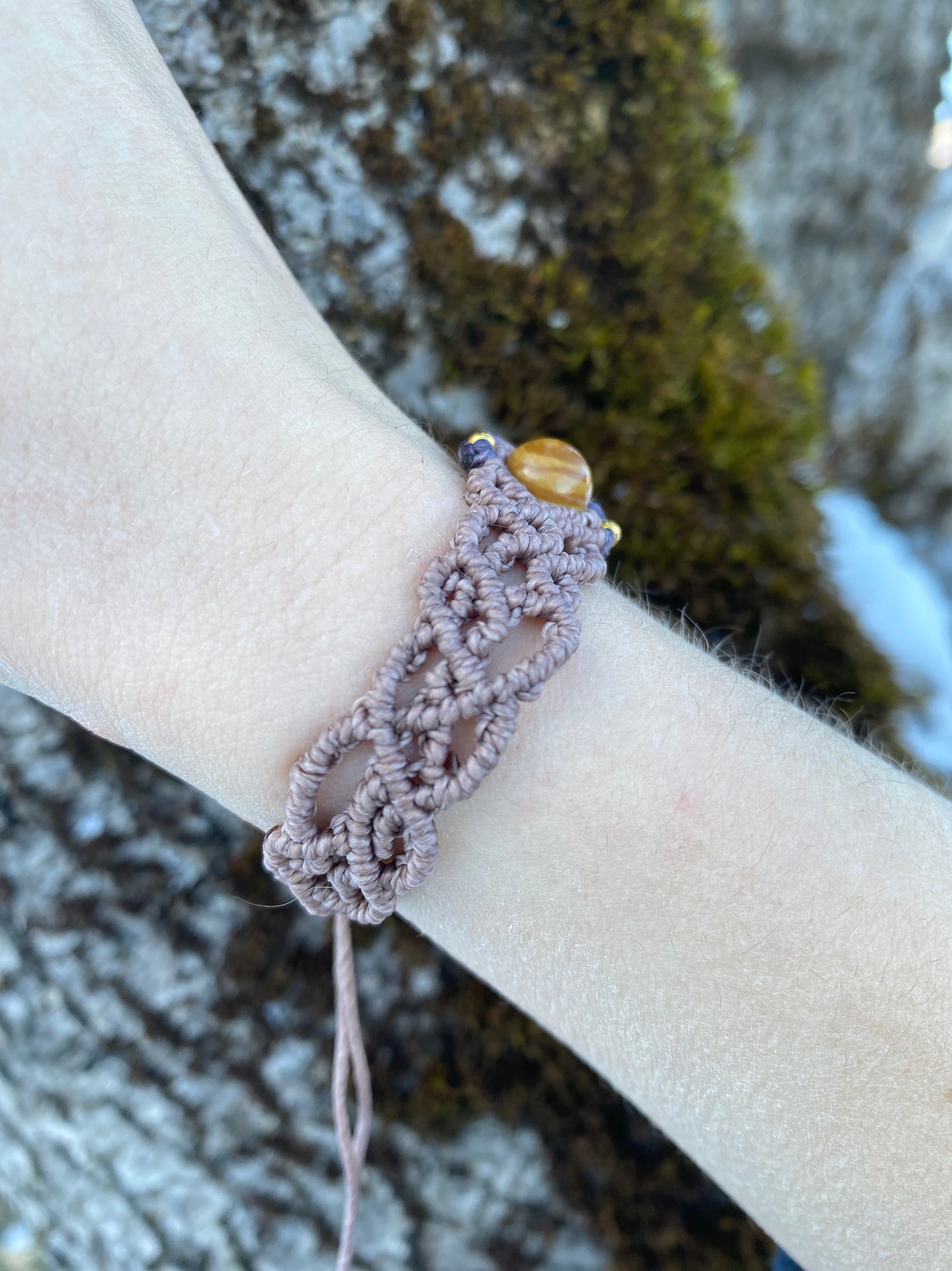 Erdanker- Holzjaspis Armband🌿