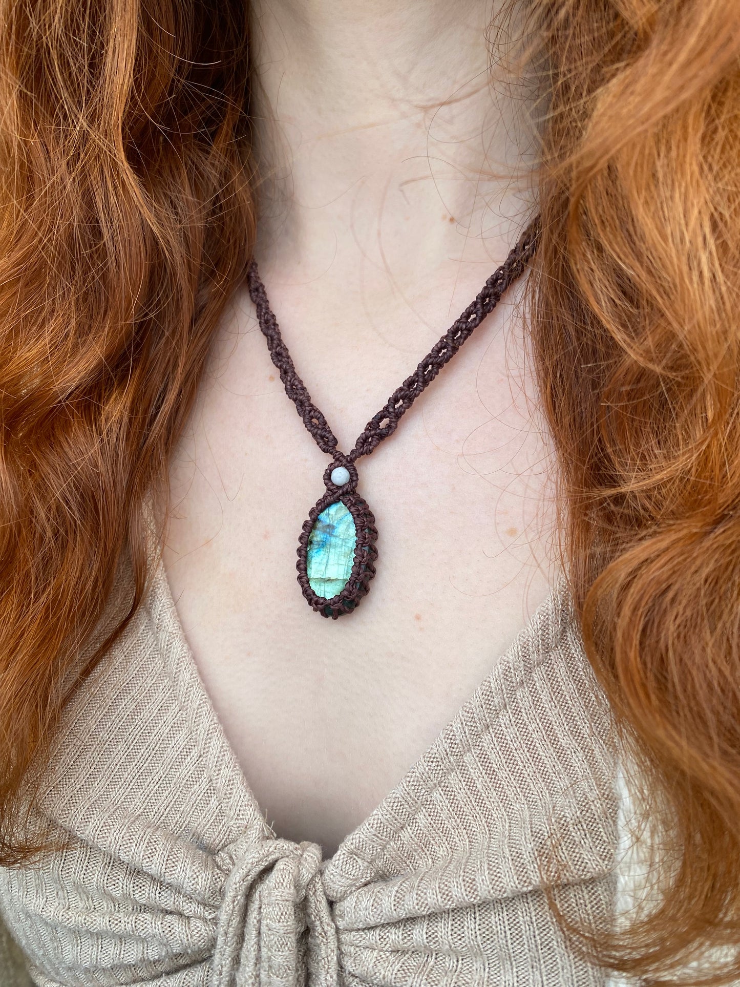 Labradorit Halskette