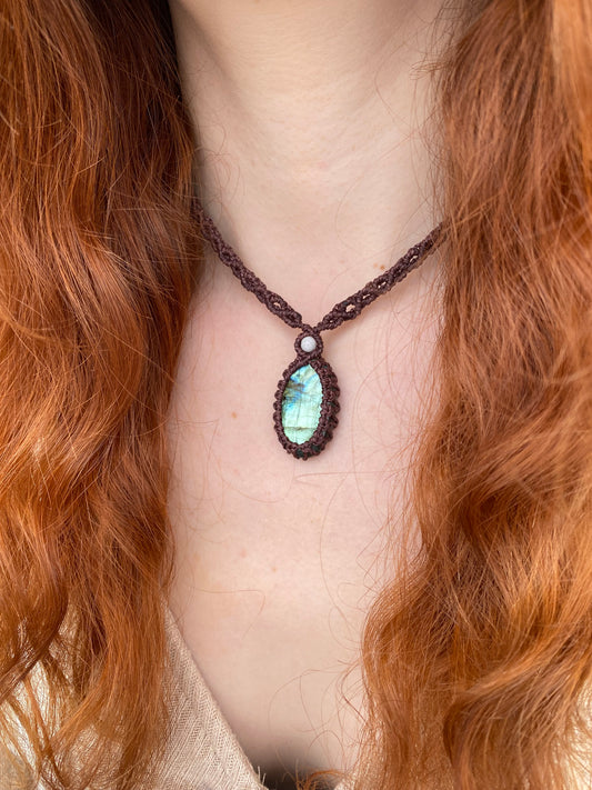 Labradorit Halskette