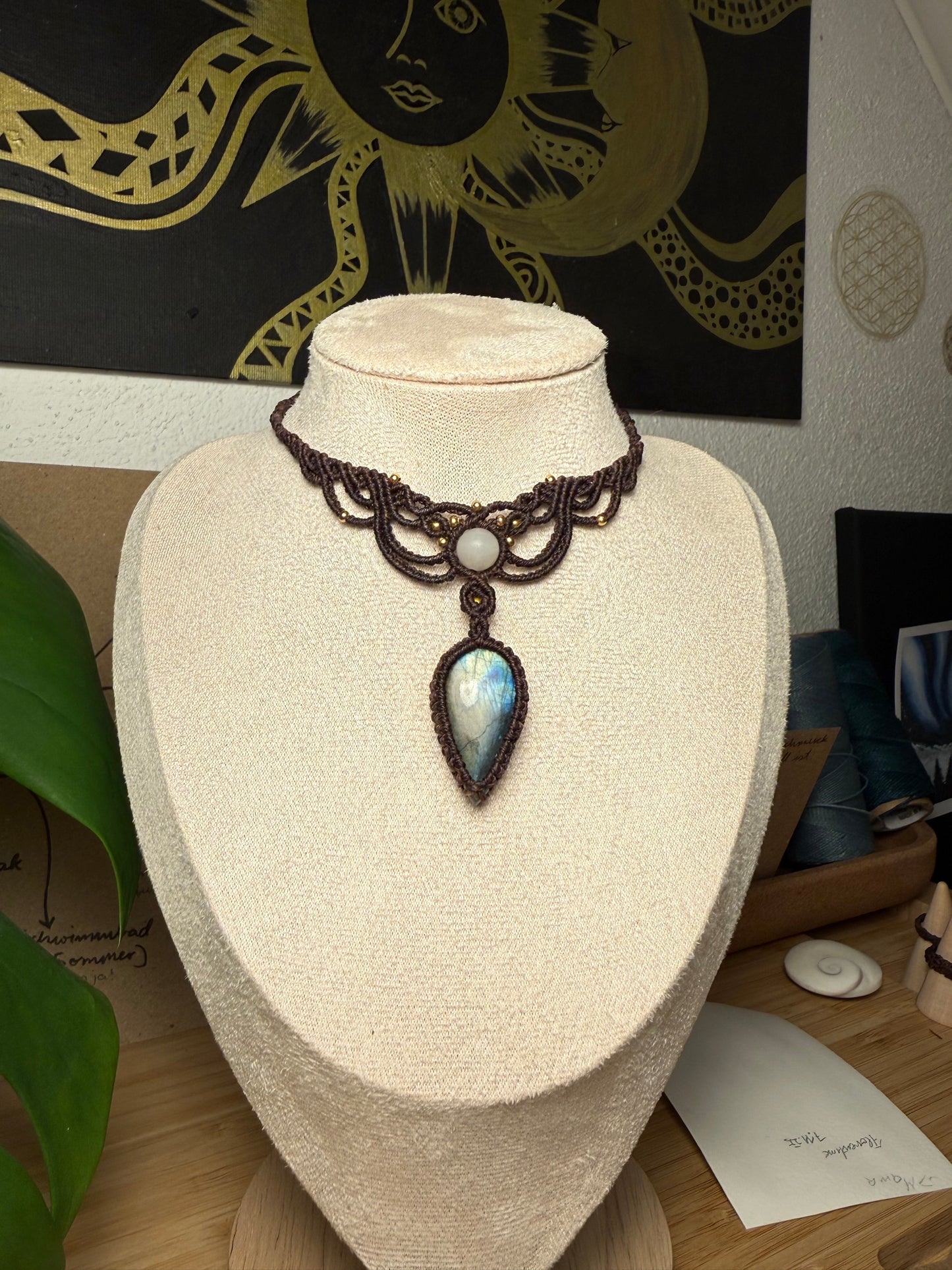 Lunaris Veil🌙✨ (Mondstein& Labradorit)