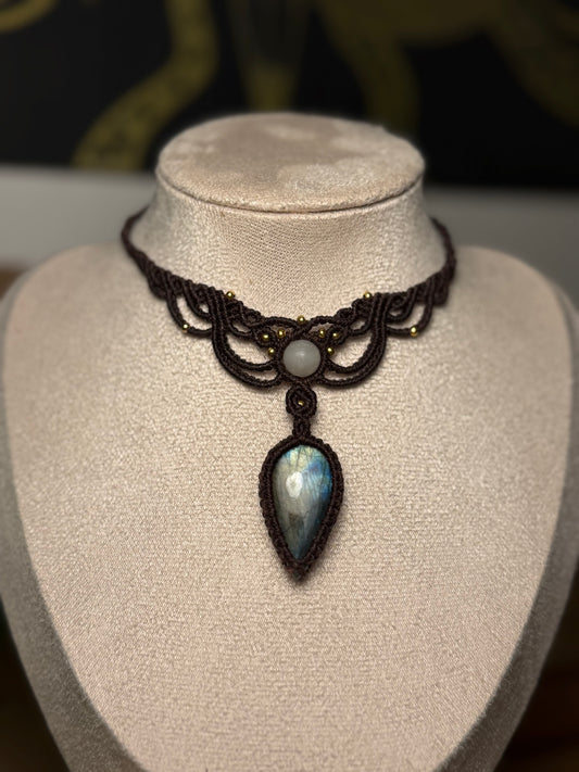 Lunaris Veil🌙✨ (Mondstein& Labradorit)