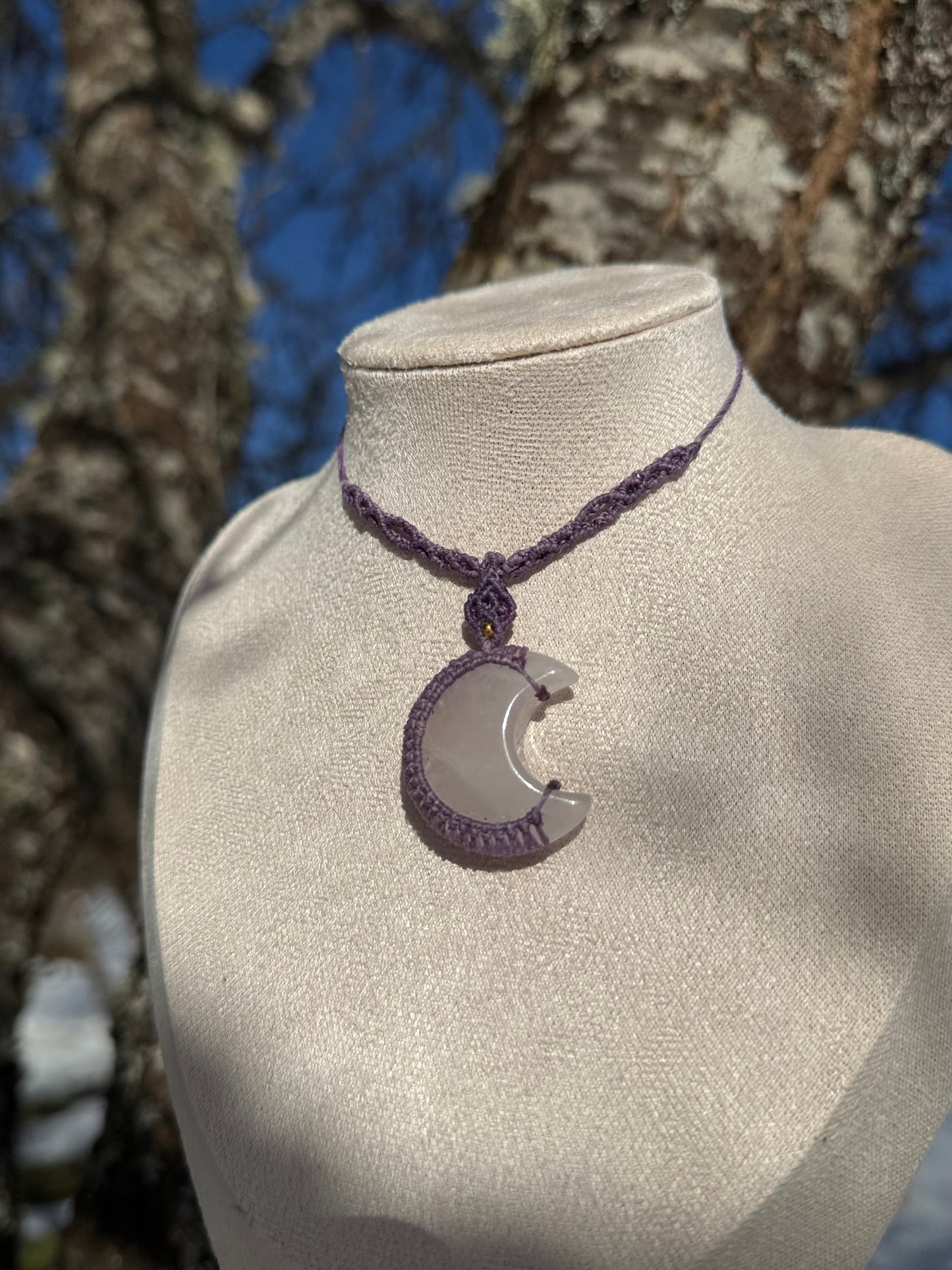 Fliedermond (Rosenquarz)