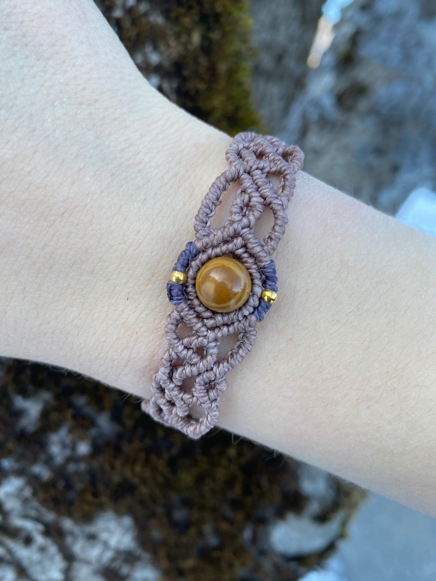 Erdanker- Holzjaspis Armband🌿