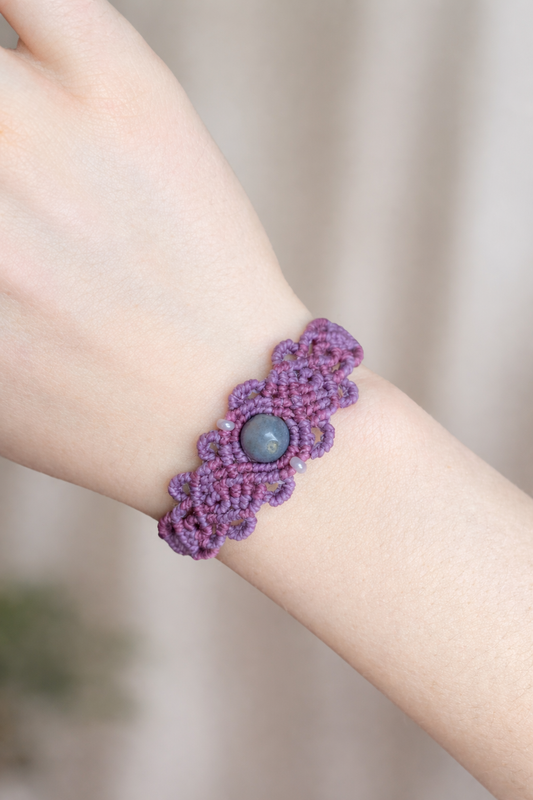 Flower power-Indischer Achat Armband🌸