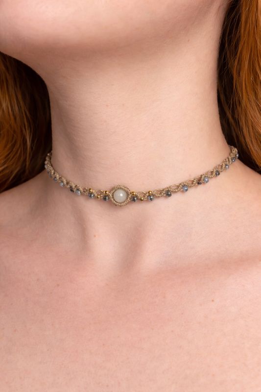 Mondhauch- Mondstein Halskette🌙